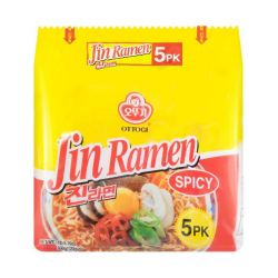 Fideos Inst. Jin Ramen sabor picante 8/600g - Ottogi