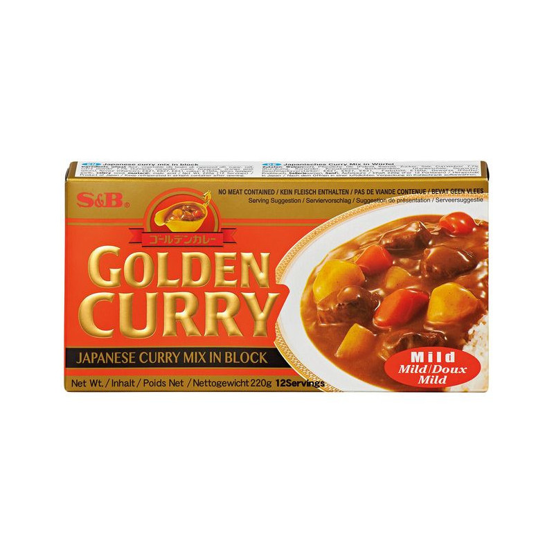 Pastilla Golden curry picante suave  20/220g - S&B