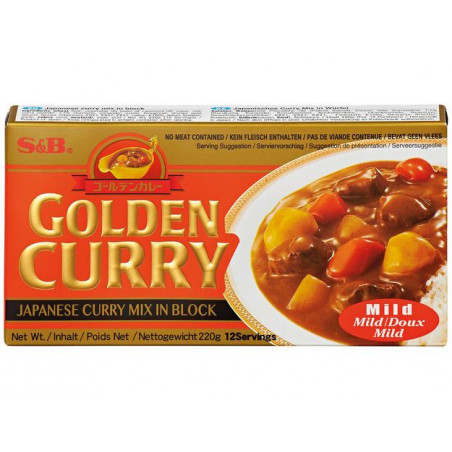 Pastilla Golden curry picante suave  20/220g - S&B