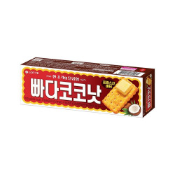 Galletas sabor coco y mantequilla  lotte 30/100g