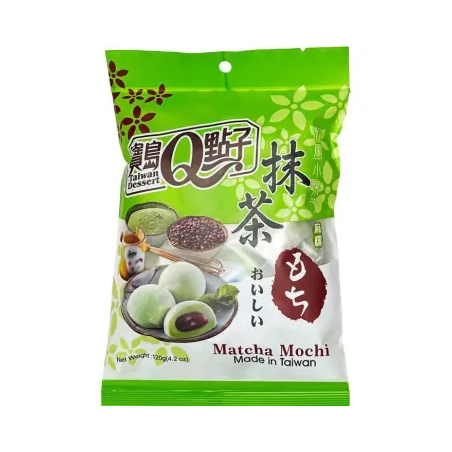 宝岛Q点子迷你麻薯抹茶味 24/120g