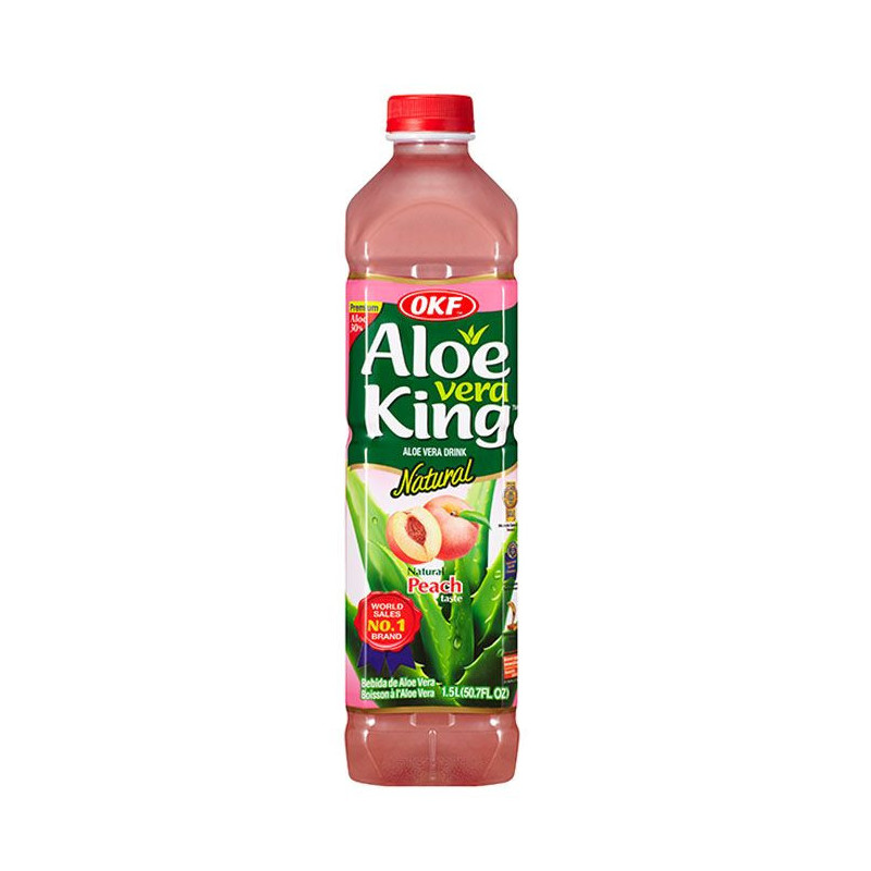 Bebida de Aloe vera sabor a Melocotón 12/1500ml – OKF