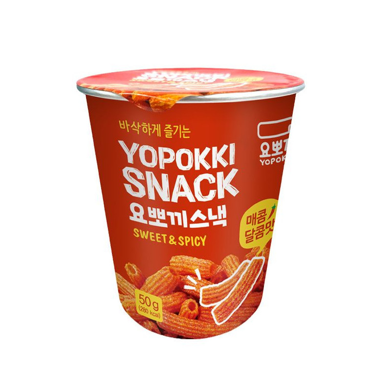 Snack sabor yopokki dulce y picante 12/50g - YOUNG POONG