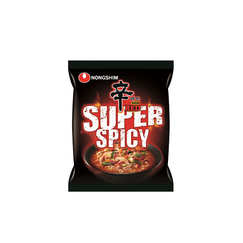 Noodles instantaneos Shin red super picante Nongshim 20/120g