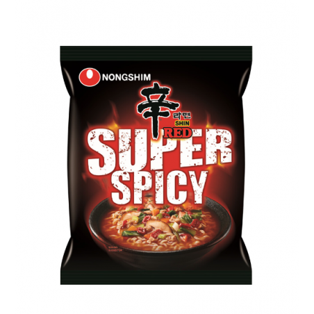 Noodles instantaneos Shin red super picante Nongshim 20/120g