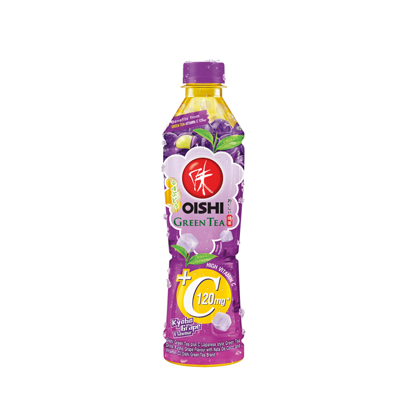 Bebida de té verde sabor Uva 24/371ml OISHI