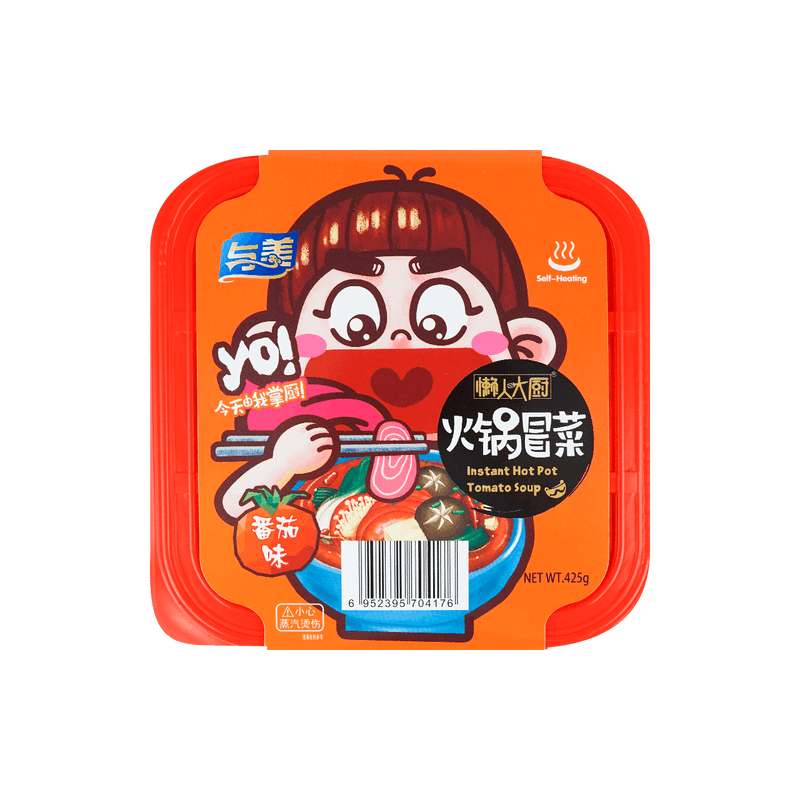 Fideos Inst. Sabor Tomate Con Vegetales Hot Pot 12/425g YUMEI