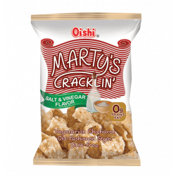 Corteza crujiente sabor sal y vinagre Marty's Cracklin 30/90g - Oishi