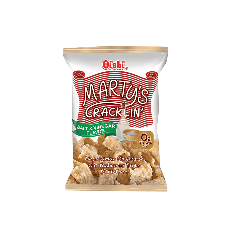 Corteza crujiente sabor sal y vinagre Marty's Cracklin 30/90g - Oishi