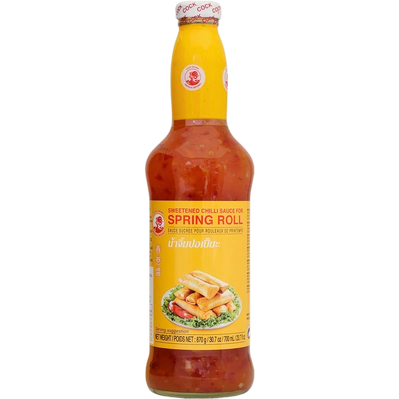 Salsa chile agridulce de rollitos 12/870g COCK