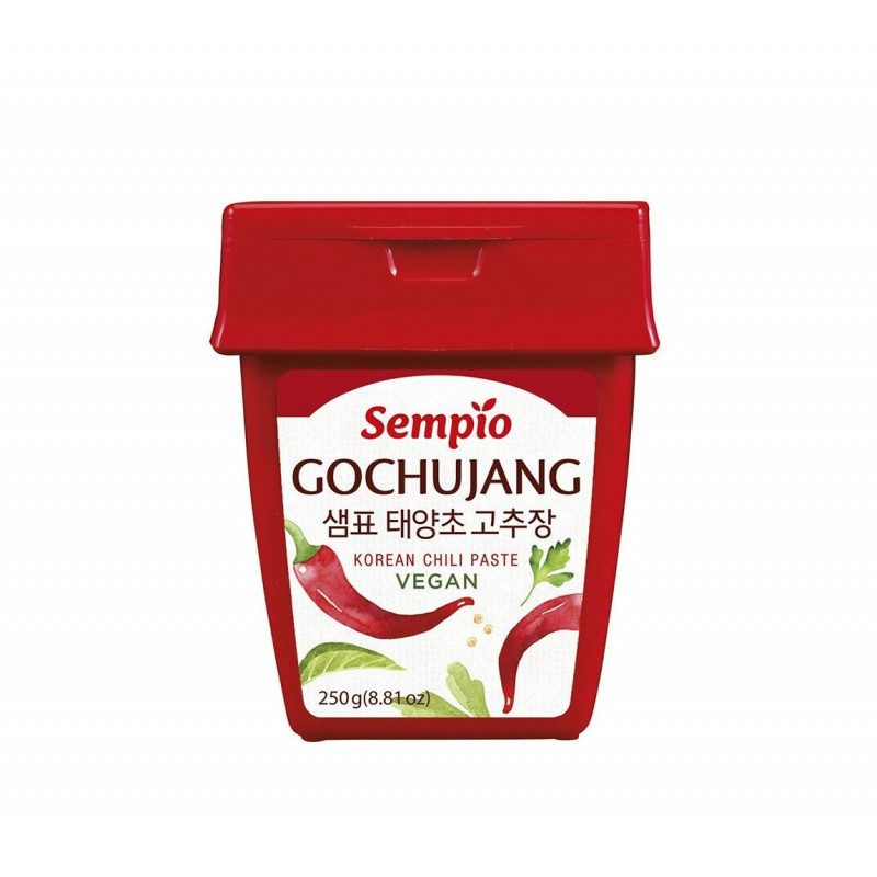 Pasta de chile coreana picante Gochujang Vegana 12/250g SEMPIO