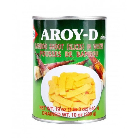 Brotes de bambú (tiras) en conserva 12/540g - AROY-D