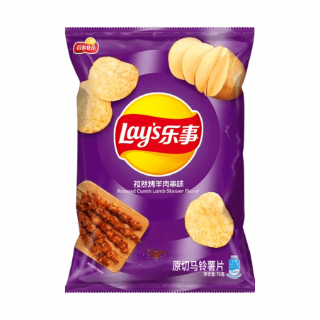 乐事薯片烤羊肉串味 22/70g