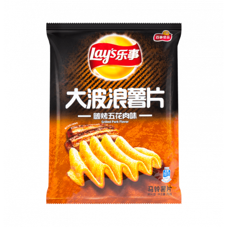 乐事薯片大波浪碳烤五花肉味 22/70g
