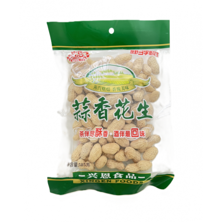 Cacahuetes sabor ajo 40/185g XINGJIE