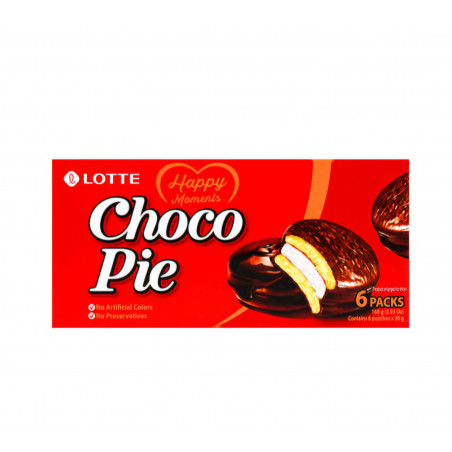 Galleta Chocopie sabor chocolate 16/168g LOTTE