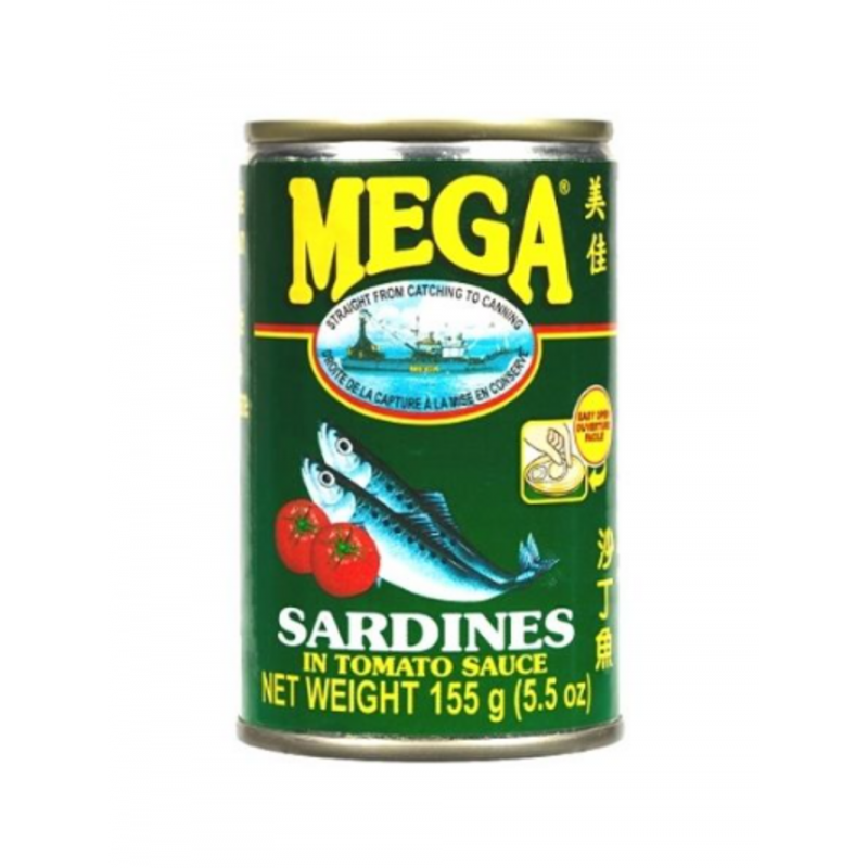 Sardinas con salsa de tomate 24/155g - Mega