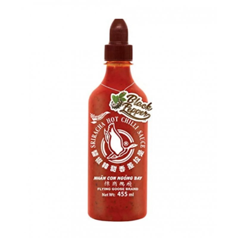 Salsa sriracha con pimienta negra Flying Goose 6/445ml