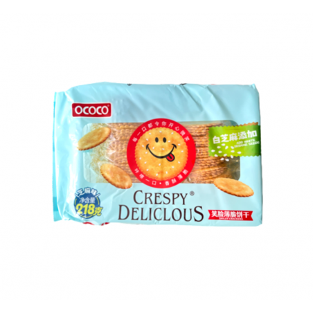 Galletas sonrisa sabor sésamo 12/218g OCOCO