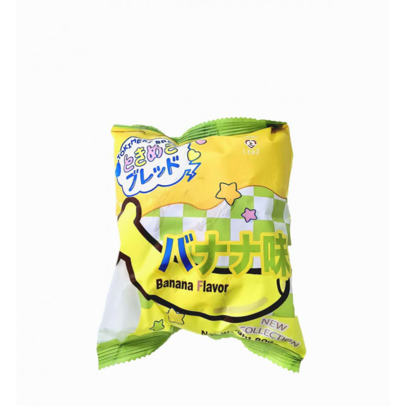 Pan esponjoso sabor a Banana (Nueva Colección) 24/80g TOKIMEKI