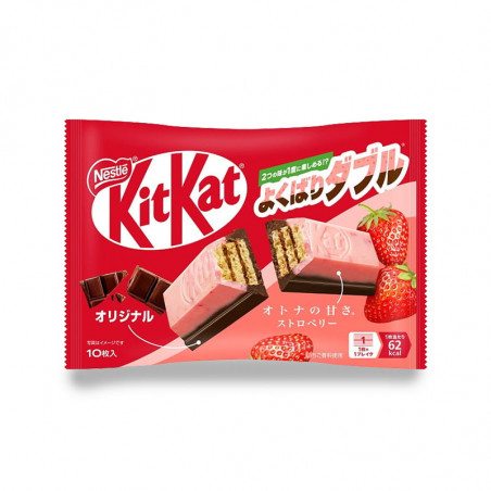 Galleta KitKat sabor Original con Fresa 12/116g NESTLE