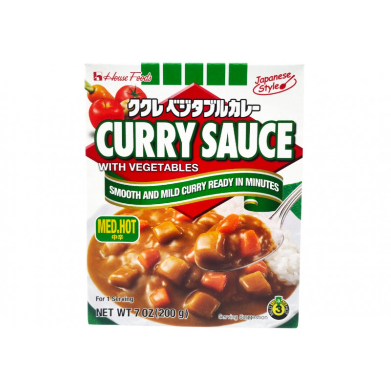 Curry preparado con Vegetales Medio Picante 10/200g Hause Kukure