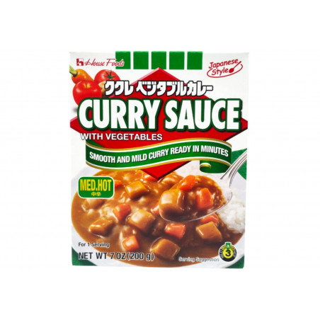 Curry preparado con Vegetales Medio Picante 10/200g Hause Kukure