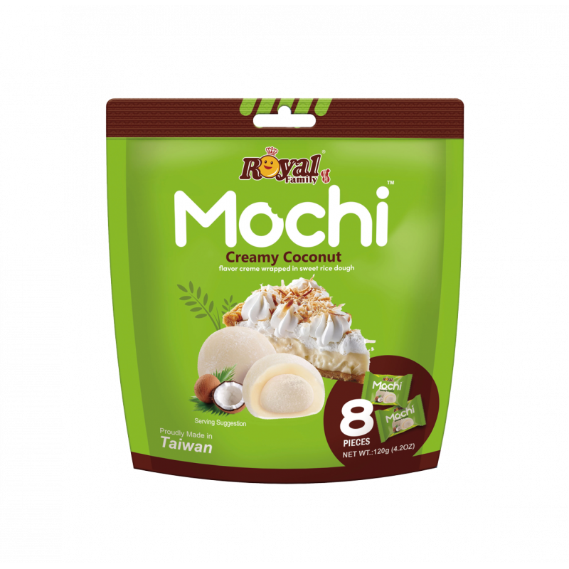 Mochi sabor Coco cremoso 12/120g ROYAL FAMILY