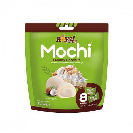 Mochi sabor Coco cremoso 12/120g ROYAL FAMILY