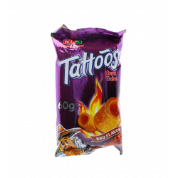 Snack de maiz sabor a BBQ 100/60g TATTOS