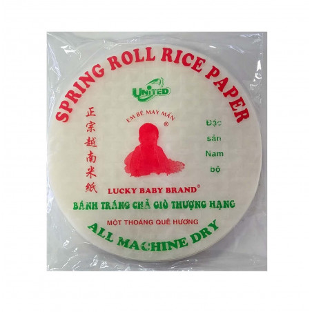 Papel de arroz para rollitos primavera (22m) 40/400g LUCKY BABY