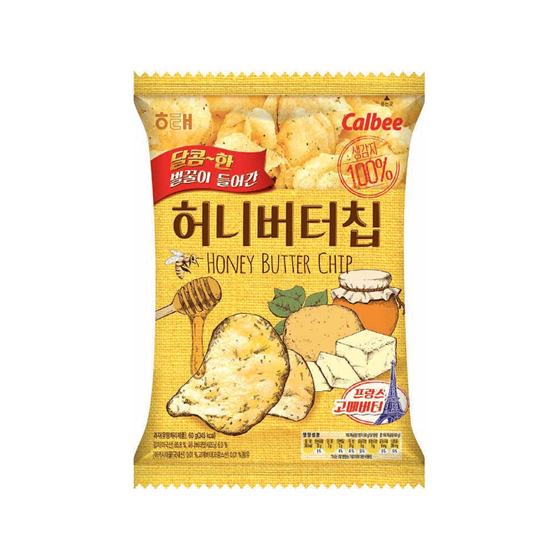 Chips Calbee sabor mantequilla y miel 16/60g HAITAI