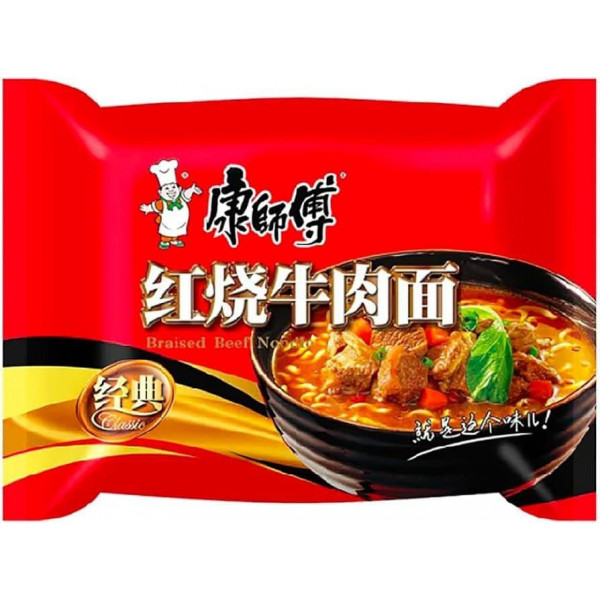 康师傅 红烧牛肉面 袋装 24/80g