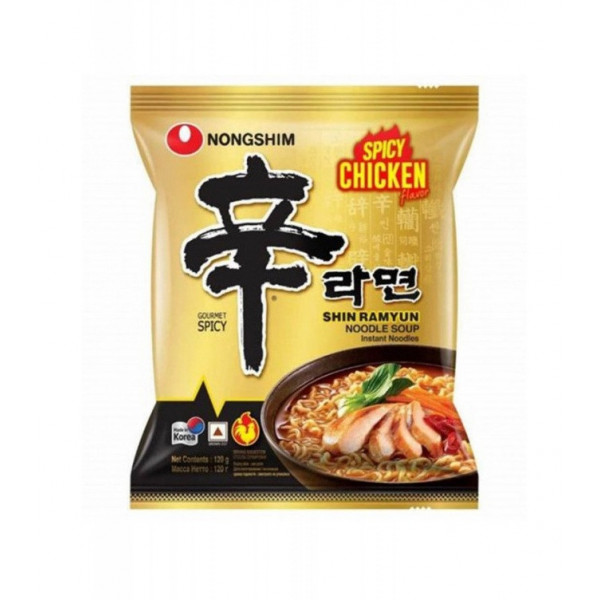 Fideos instantaneos sabor a Pollo Picante 20/120g Nongshim