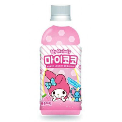 韩国三丽鸥美乐蒂水蜜桃味饮料 24/340ml