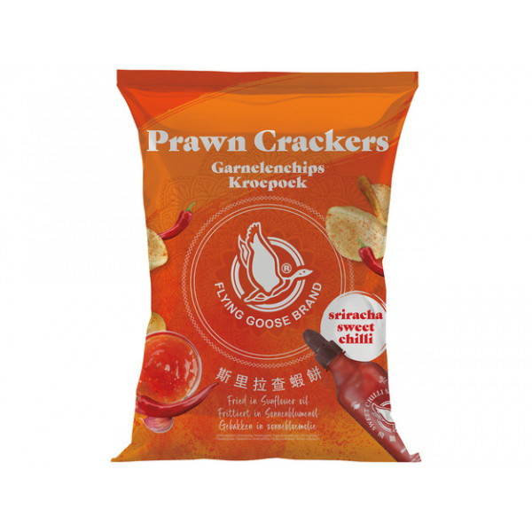 Chips de Camaron sabor a Chili dulce y Sriracha 10/80g Flying Goose