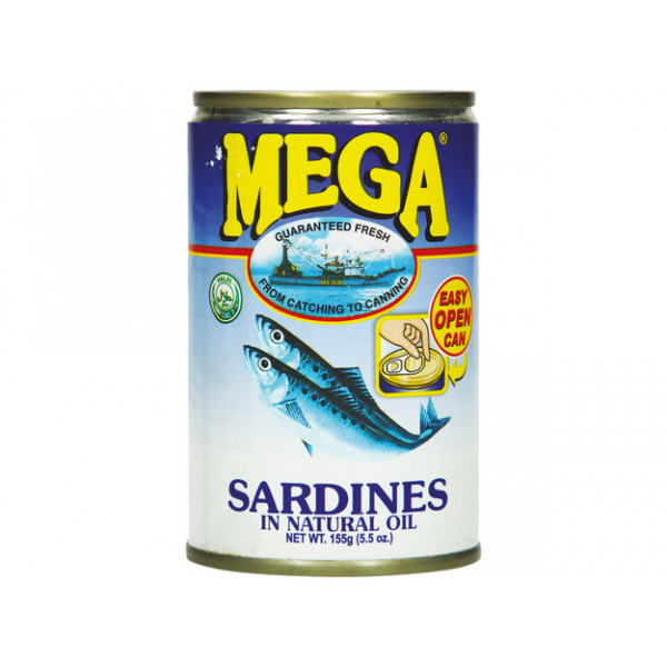 天然油沙丁鱼 24/155g MEGA