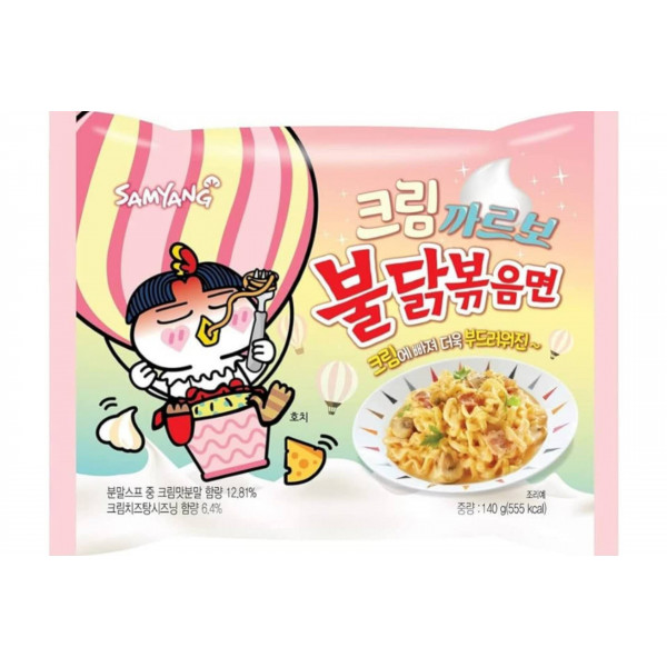 Buldak ramen sabor Carbonara Cremoso 40/140g SAMYANG