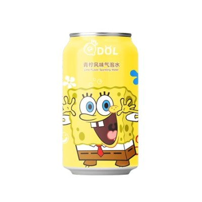 QDOL 海绵宝宝青柠风味气泡水 24/330ml