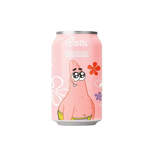 QDOL 海绵宝宝白桃风味气泡水 24/330ml