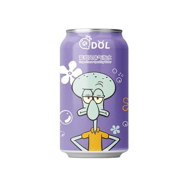 QDOL 海绵宝宝葡萄风味气泡水 24/330ml