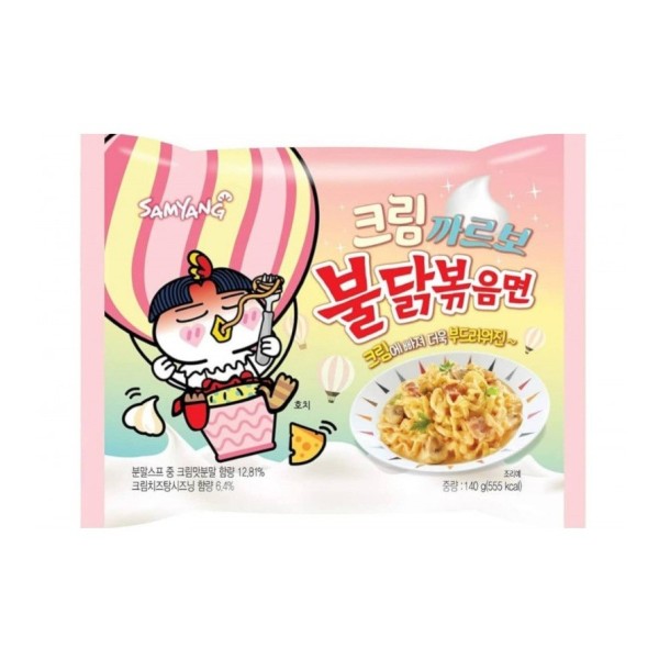 Buldak ramen sabor Carbonara Cremoso 40/140g SAMYANG