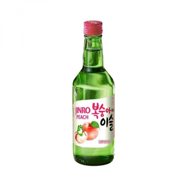 Soju sabor Melocotón (13%Vol) 20/350ml JINRO