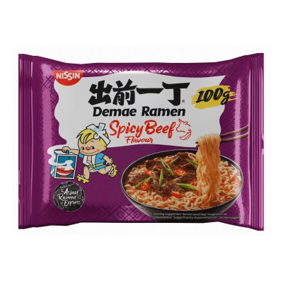Noodles instantaneos sabor Ternera Picante 30/00g NISSIN
