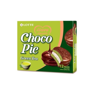 Galleta Chocopie sabor a Té Verde 8/336g LOTTE