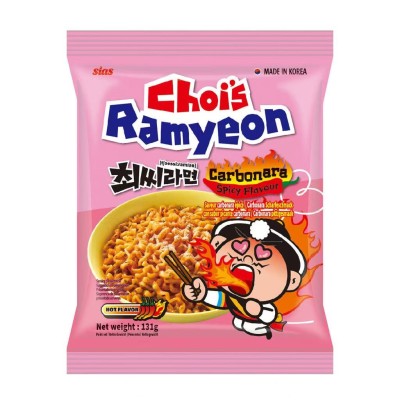 Fideos inst. sabor Carbonara Picante (Choi's Ramyeon) 20/131g SIAS