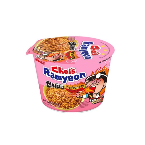 Fideos Inst. sabor Carbonara Picante (Choi's Ramyeon) Bol 12/127g SIAS