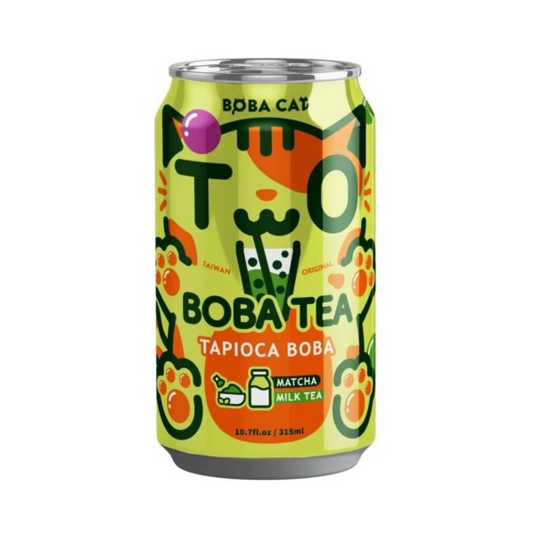 Bebida de Té sabor Matcha 24/315ml Boba Cat