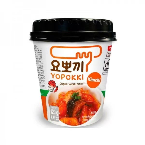 Yopokki Inst. (Versión Halal) sabor Kimchi Original 30/120g YOUNG PONG