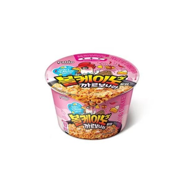 Fideos Inst. sabor Carbonara Picante (Volcano Chicken) 16/105g PALDO